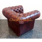 Kreslo Chesterfield Classic Antik bordová