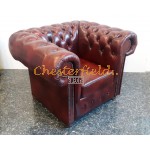 Kreslo Chesterfield Classic Antik bordová