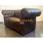 Dvojsedačka Chesterfield Classic XL Antik stredne hnedá 