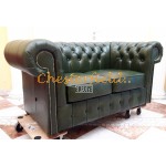 Dvojsedačka Chesterfield Classic XL Antik zelená 