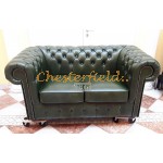 Dvojsedačka Chesterfield Classic Antik zelená