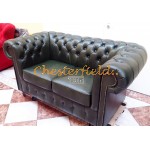 Dvojsedačka Chesterfield Classic Antik zelená