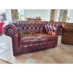 Dvojsedačka Chesterfield Classic Antik bordová