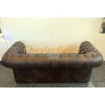 Chesterfield Classic pohovka pre 3 osoby Antik stredne hnedá A5M