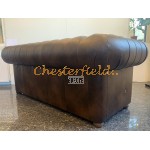 Chesterfield Classic pohovka pre 3 osoby Antik stredne hnedá A5M