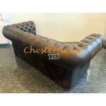 Chesterfield Classic pohovka pre 3 osoby Antik stredne hnedá A5M