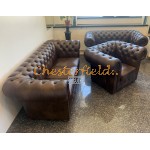 Chesterfield Classic 311 Antik stredne hnedá A5M sedacia súprava