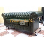 Chesterfield Classic XL pohovka pre 3 osoby Antik zelená A8