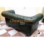 Chesterfield Classic pohovka pre 3 osoby Antik zelená A8