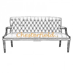 Chesterfield King pohovka pre 3 osoby