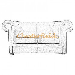 Chesterfield London pohovka pre 2 osoby