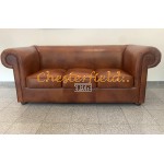 Chesterfield London XL pohovka pre 3 osoby Antik Whisky C12