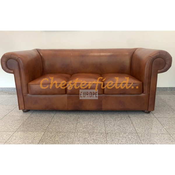 Chesterfield London pohovka pre 3 osoby Antik Whisky C12