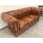 Chesterfield London pohovka pre 3 osoby Antik Whisky C12