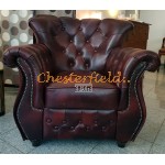 Kreslo Chesterfield Monk Antik bordová