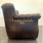 Chesterfield Monk pohovka pre 2 osoby Antik stredne hnedá A5M