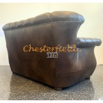 Chesterfield Monk pohovka pre 2 osoby Antik stredne hnedá A5M