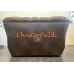 Chesterfield Monk pohovka pre 2 osoby Antik stredne hnedá A5M