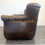 Chesterfield Monk pohovka pre 2 osoby Antik stredne hnedá A5M