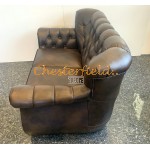 Chesterfield Monk pohovka pre 2 osoby Antik stredne hnedá A5M