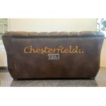 Chesterfield Monk pohovka pre 3 osoby Antik stredne hnedá A5M