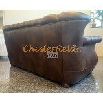 Chesterfield Monk pohovka pre 3 osoby Antik stredne hnedá A5M