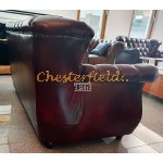 Chesterfield Monk pohovka pre 3 osoby Antik bordová A7