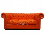 Chesterfield Classic XL pohovka pre 3 osoby Orange K6