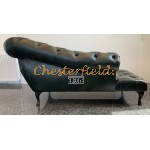 Chesterfield Recamiere Pompadour Antik zelená A8