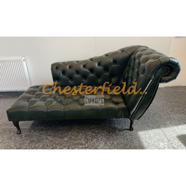 Chesterfield Recamiere Pompadour Antik zelená A8