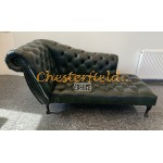 Chesterfield Recamiere Pompadour Antik zelená A8