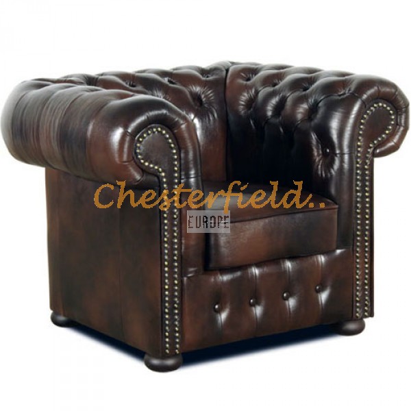 Kreslo Chesterfield Classic Antik hnedá