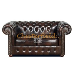 Dvojsedačka Chesterfield Classic Antik hnedá