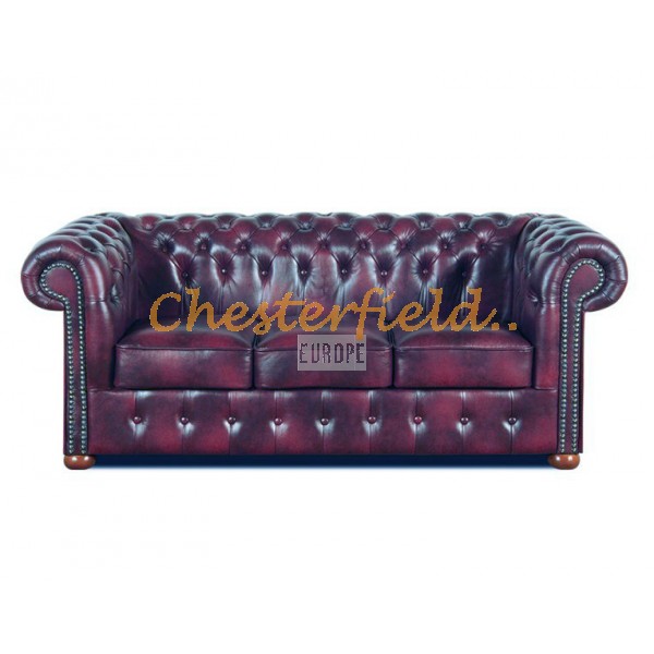 Chesterfield Classic XL pohovka pre 3 osoby Antik bordová A7