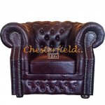 Kreslo Chesterfield Windsor Antik bordová