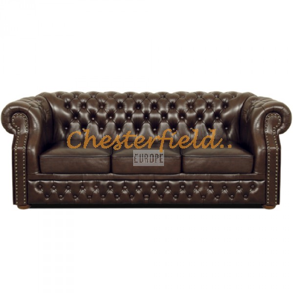 Chesterfield Windsor XL pohovka pre 3 osoby Antik hnedá A5