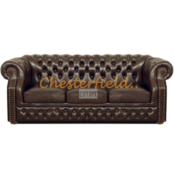 Chesterfield Windsor XL pohovka pre 3 osoby Antik hnedá A5