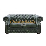 Dvojsedačka Chesterfield Windsor Antik zelená 