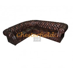 Chesterfield Windsor 3+3 Antik hnedá A5 rohová sedacia súprava 