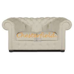 Dvojsedačka Chesterfield Classic Perleťovo biela
