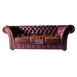 Chesterfield Windchester pohovka pre 3 osoby Antik bordová A7