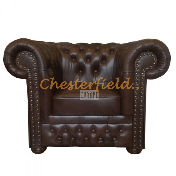 Kreslo Chesterfield Lord Antik hnedá