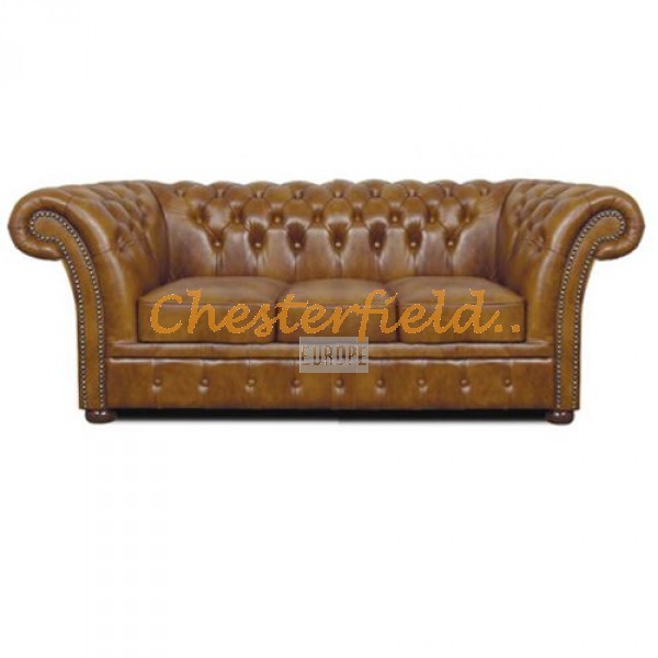 Chesterfield Windchester XL pohovka pre 3 osoby Antik starozlatá S12