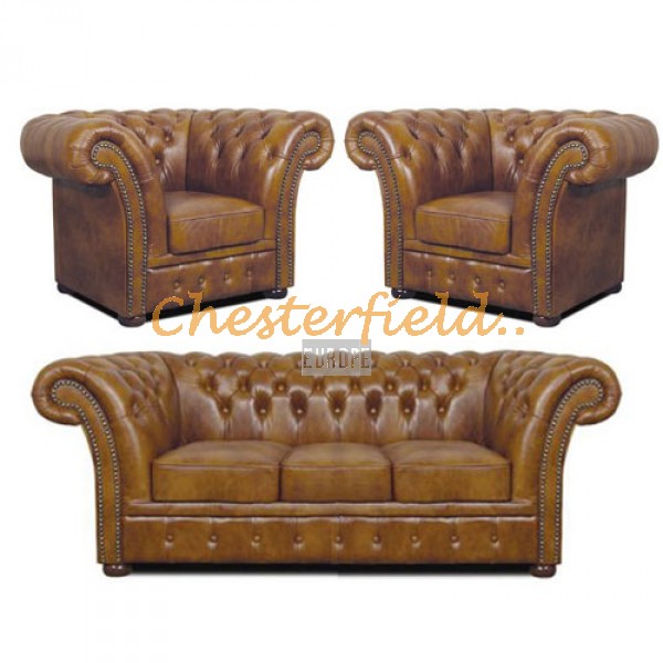 Chesterfield Windchester 311 Antik starozlatá S12 sedacia súprava