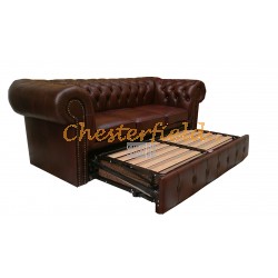 Chesterfield Classic rozkladacia pohovka Antik cognac A4