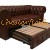 Chesterfield Classic rozkladacia pohovka Antik cognac A4