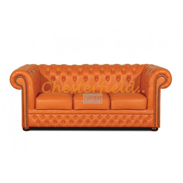 Chesterfield Lord pohovka pre 3 osoby Orange K6