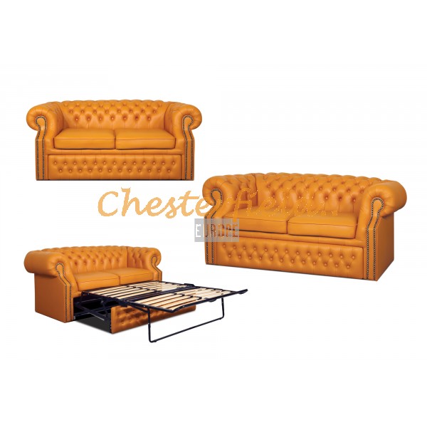 Chesterfield Windsor rozkladacia pohovka Orange K6