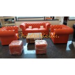 Dvojsedačka Chesterfield Classic XL Orange