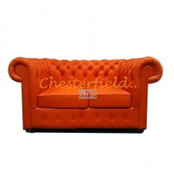 Dvojsedačka Chesterfield Classic Orange